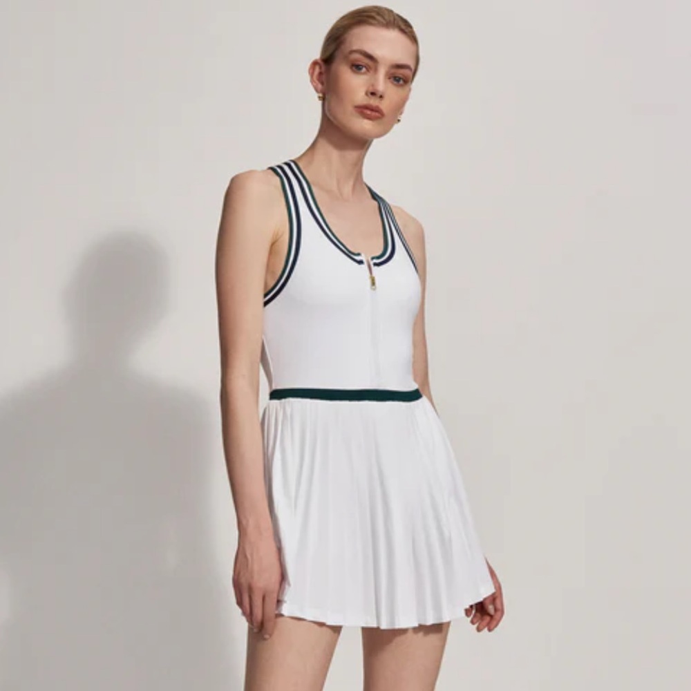 VARLEY JANE SLEEVELESS COURT MINI DRESS